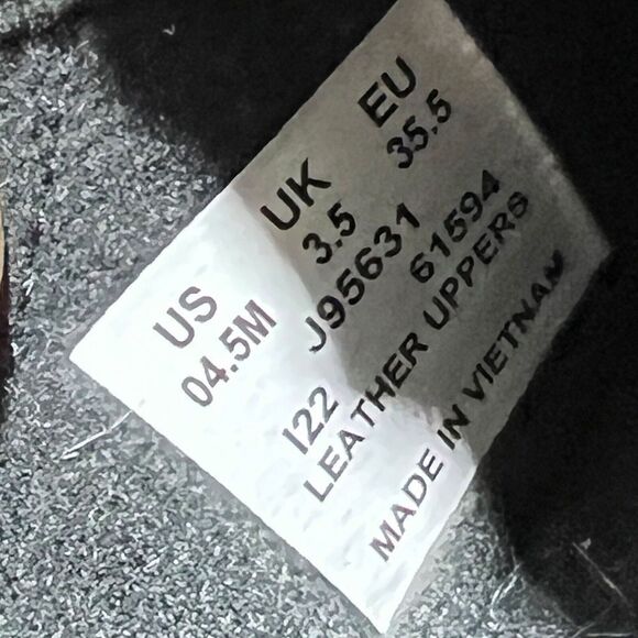 Merrell KIDS 4.5 Black Suede Jungle Moc, Nubuck Leather, J95631 EU 35.5 Slip On - Picture 9 of 9